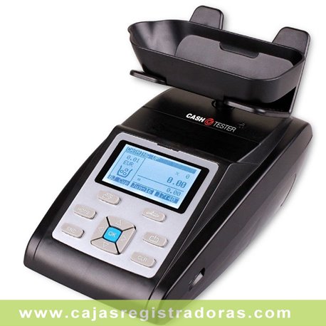 Cash tester CP 180 - Contador por peso EU, GBP, CHF, y otras monedas. Actualizable por USB