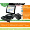 TPV Compacto NCR 15" core i3 - 8GB Ram - 120GB SSD - Windows y software SYSME TPV + Cajón + Impresora 80mm