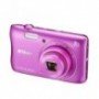 KIT CAMARA DIGITAL NIKON COOLPIX S3700 ROSA 20MP ZO 8X HD LCD 2.7" LITIO WIFI NFC + ESTUCHE +SD 4GB