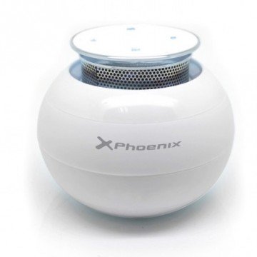 ALTAVOZ PORTATIL PHOENIX UFOBOOM UNIVERSAL BLUETOOTH TACTIL BLANCO