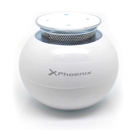 ALTAVOZ PORTATIL PHOENIX UFOBOOM UNIVERSAL BLUETOOTH TACTIL BLANCO