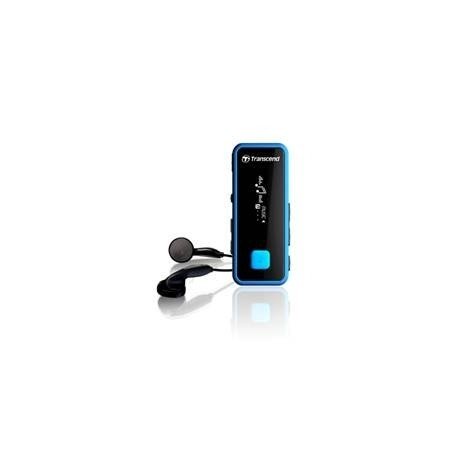 REPRODUCTOR MP3 TRANSCEND FINESS 8GB + FM T.SONIC 350 CON PINZA NEGRO / AZUL