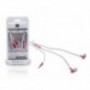 AURICULARES CONCEPTRONIC STYLISH ZIP ROJO Y BLANCO