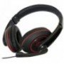 AURICULARES CON MICROFONO PHOENIX TALK AND PLAY NEGRO Y ROJO