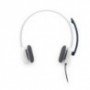 AURICULARES CON MICROFONO LOGITECH HEADSET H150 BLANCO