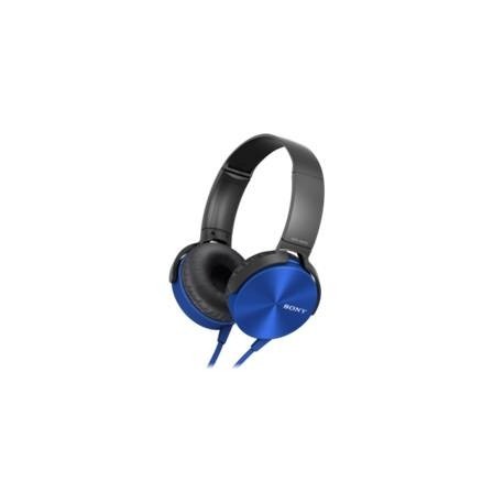 AURICULARES SONY MDRXB450APB PLEGABLES CARCASA DE ALUMINIO AZUL