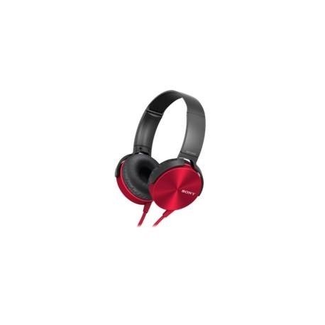 AURICULARES SONY MDRXB450APB PLEGABLES CARCASA DE ALUMINIO ROJO