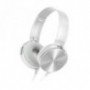 AURICULARES SONY MDRXB450APB PLEGABLES CARCASA DE ALUMINIO BLANCO