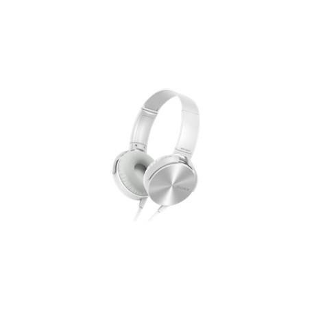 AURICULARES SONY MDRXB450APB PLEGABLES CARCASA DE ALUMINIO BLANCO