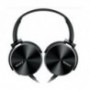 AURICULARES SONY MDRXB450BV PLEGABLES CARCASA DE ALUMINIO NEGRO