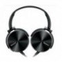 AURICULARES SONY MDRXB450BV PLEGABLES CARCASA DE ALUMINIO NEGRO