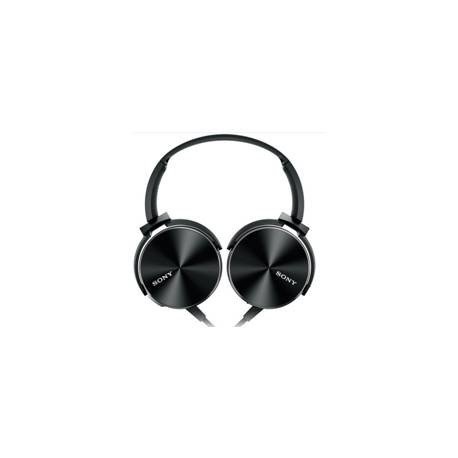 AURICULARES SONY MDRXB450BV PLEGABLES CARCASA DE ALUMINIO NEGRO