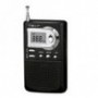 RADIO NEVIR DIGITAL DE BOLSILLO SINTONIZADORA ALARMA RELOJ NEGRO