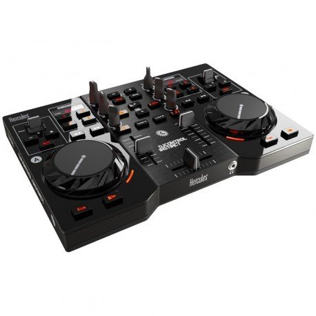 MESA DE MEZCLAS HERCULES DJ CONTROL INSTINCT / 2 DECKS / 68 COMANDOS MIDI / ULTRAPORTATIL