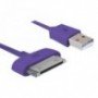 CABLE DE CARGA Y SINCRONIZACION PHOENIX PARA DISPOSITIVOS APPLE IPHONE IPAD 3M MORADO