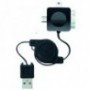 CABLE RETRÁCTIL DE CARGA Y DATOS UNIVERSAL PHOENIX IPHONE APPLE / IPOD / IPAD / MICRO USB / MINI USB