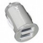 CARGADOR UNIVERSAL USB PHOENIX PARA COCHE / MECHERO 2 X USB BLANCO
