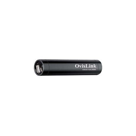 BATERIA EXTERNA POWER BANK 2600 MAH PARA MOVILES SMARTPHONE Y TABLET NEGRO OVISLINK