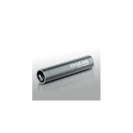 BATERIA EXTERNA POWER BANK 2600 MAH PARA MOVILES SMARTPHONE Y TABLET PLATEADO OVISLINK