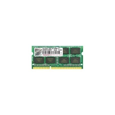 MEMORIA PORTATIL DDR3 2GB 1066 MHZ PC8500 256Mx8 TRANSCEND