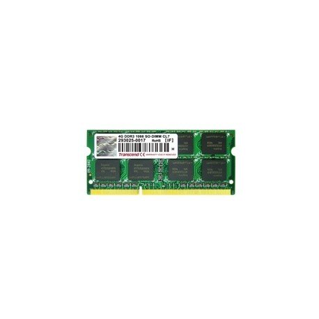 MEMORIA DDR3 4GB 1066 MHZ PC8500 SDRAM TRANSCEND