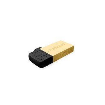 MEMORIA USB TRANSCEND 16GB JETFLASH 380/ MICRO USB/ ORO 24K