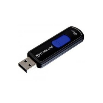 MEMORIA USB 64GB JETFLASH 500 ULTRA RAPIDA TRANSCEND AZUL