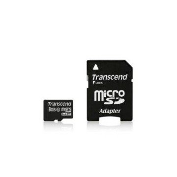 TARJETA MEMORIA MICRO SECURE DIGITAL SD 8GB TRANSCEND CLASE 10