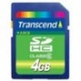 TARJETA MEMORIA SECURE DIGITAL SD HC 4GB TRANSCEND CLASE 6