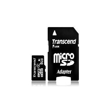 TARJETA MEMORIA MICRO SECURE DIGITAL SD 8GB TRANSCEND CLASE 6