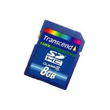 TARJETA MEMORIA SECURE DIGITAL SD HC 8GB TRANSCEND 6MB/S