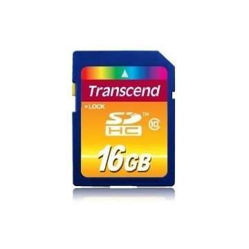 TARJETA MEMORIA SECURE DIGITAL SD HC 16GB TRANSCEND 10Mb/s