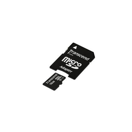 TARJETA MEMORIA MICRO SECURE DIGITAL SD HC 16GB CLASE 10 300X PREMIUM ADAPTADOR SD TRANSCEND