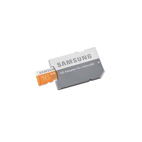 TARJETA MEMORIA MICRO SECURE DIGITAL SAMSUNG MB-MP16D/ EVO/ 16GB/ CLASE 10/ ADAPTADOR