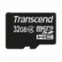TARJETA MEMORIA MICRO SECURE DIGITAL 32GB SD HC4 TRANSCEND + ADAPTADOR SD