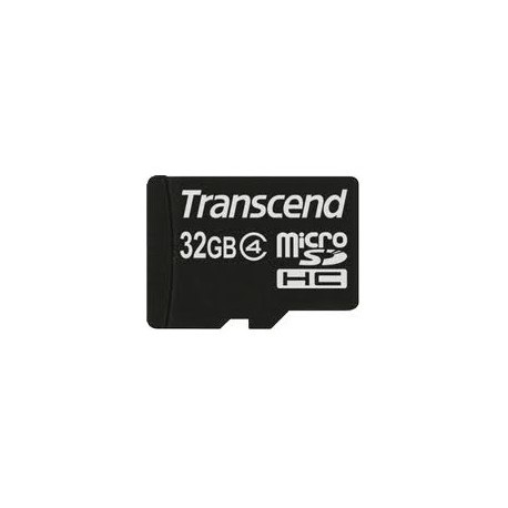 TARJETA MEMORIA MICRO SECURE DIGITAL 32GB SD HC4 TRANSCEND + ADAPTADOR SD