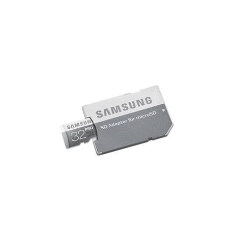 TARJETA MEMORIA MICRO SECURE DIGITAL SAMSUNG MB-MG32D/ PRO/ 32GB/ CLASE 10/ ADAPTADOR