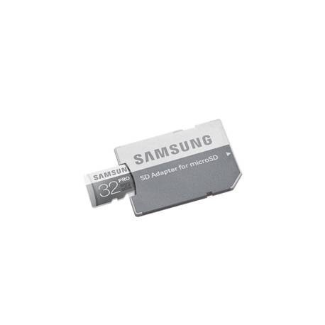 TARJETA MEMORIA MICRO SECURE DIGITAL SAMSUNG MB-MG32D/ PRO/ 32GB/ CLASE 10/ ADAPTADOR