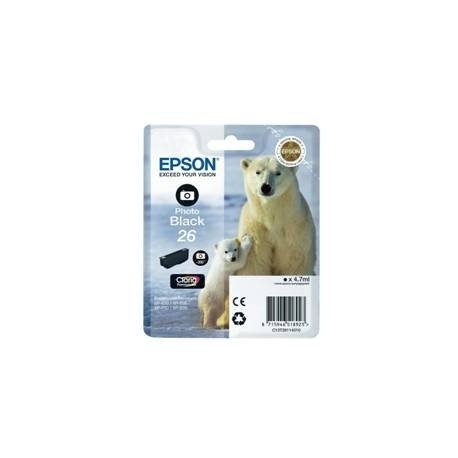 CARTUCHO TINTA EPSON T261140 NEGRO PHOTO BLACK 26 XP-600/605/700/800