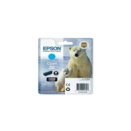 CARTUCHO TINTA EPSON T261240 CYAN 26 XP-600/605/700/800