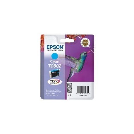 CARTUCHO TINTA EPSON T0802 CIAN 7.4ML STYLUS PHOTO R265/ 360/ RX560/ 585/ 685