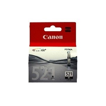CARTUCHO TINTA CANON CLI 521BK NEGRO 9ML PIXMA 3600/ 4600/ 4700/ MP540/ 550/ 560/ 620/ 630/ 640/ 980/ MX860/ 870