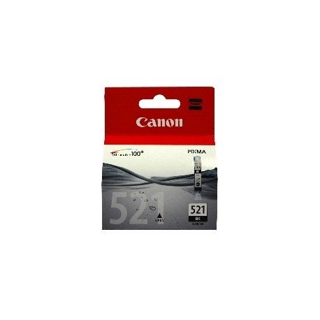CARTUCHO TINTA CANON CLI 521BK NEGRO 9ML PIXMA 3600/ 4600/ 4700/ MP540/ 550/ 560/ 620/ 630/ 640/ 980/ MX860/ 870