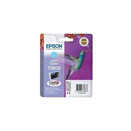 CARTUCHO TINTA EPSON T0805 CIAN CLARO 7.4ML STYLUS PHOTO R265/ 360/ RX560