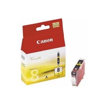 CARTUCHO TINTA CANON CLI 8 AMARILLO 8ML PIXMA 4200/ 5200/ 6600/ MP500/ 800