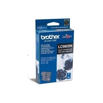 CARTUCHO TINTA BROTHER LC980BK NEGRO 300 PAGINAS DCP-165C/ DCP-195C/ DCP-375CW/ MFC-250C/ MFC-255CW