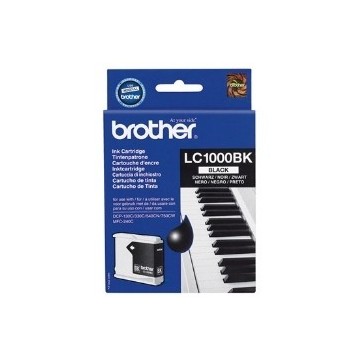 CARTUCHO TINTA BROTHER LC1000BK NEGRO 500 PAGINAS FAX1360/ 1560/ MFC-3360C/ MFC-5860CN/ DCP-350C