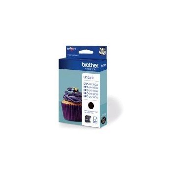 CARTUCHO TINTA BROTHER LC123BK NEGRO 600 PAGINAS DCPJ4110DW/ MFCJ4410DW/MFCJ4510DW/MFCJ4710DW