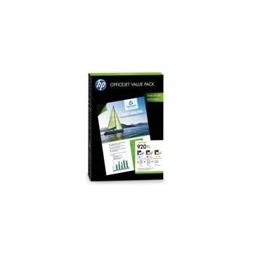 PACK PAPEL + CARTUCHOS HP 920XL CH081AE CIAN/MAGENTA/AMARILLO