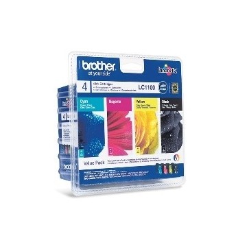 MULTIPACK BROTHER LC1100VALBP DCP385/ 585/ J615W/ J715W/ MFC490CW/ 790CW/ 795CW/ 990CW/ 5490CN/ 5890CN